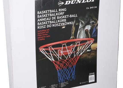 Dunlop - Basketbalkorf - Circa 45 cm - Inclusief Net - Bevestigingsmateriaal Bijgeleverd - MBDeals.nl