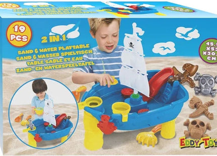 Eddy Toys - Speelgoedschip – Eenvoudig in Elkaar te Zetten – Stevig Plastic – Vrolijke Kleuren - MBDeals.nl