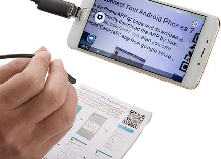 Endoscoop camera 10 meter met 6 leds voor Android en Windows via USB - MBDeals.nl