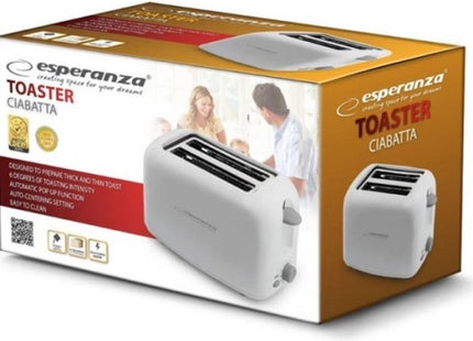 Esperanza - Broodrooster - 2 Sloten - 6 Bruiningtsniveaus - Auto Pop - Up Mechanisme - MBDeals.nl