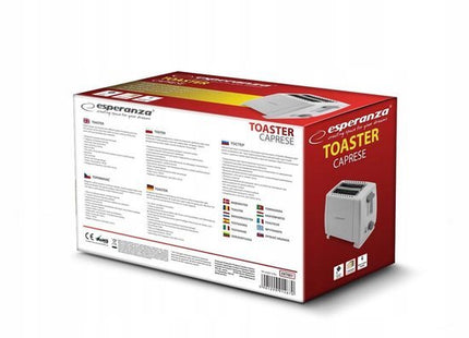 Esperanza broodrooster met automatische pop-up, 7 toastgraden, antislippootjes - MBDeals.nl