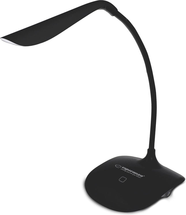 Esperanza - Bureaulamp Zwart - Flexibele Arm - 3 Helderheidsniveaus - Aanraakschakelaar - MBDeals.nl