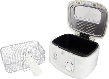 Esperanza - Friteuse - 2.5L Inhoud - Antislip Rubberen Voetjes - Inclusief Timer - Witte Kleur - MBDeals.nl
