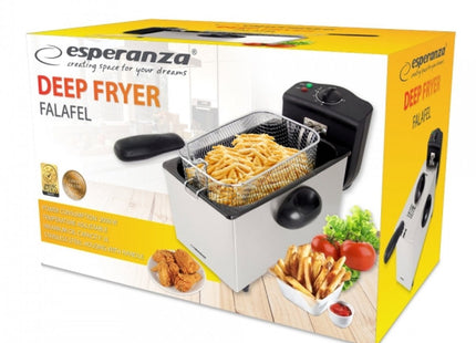 Esperanza - Frituurpan - Overhittingsbeveiliging - Inhoud 3L - Temperatuurbereik 80°C - 240°C - MBDeals.nl