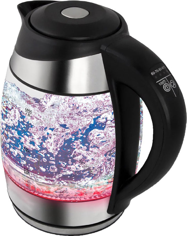 Esperanza - Glazen Waterkoker - 5 Kleuren LED Verlichting - 1.7L Inhoud - 5 Temperatuurinstellingen - MBDeals.nl