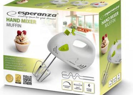 Esperanza - Handmixer - 7 Snelheden - Turbo Functie - Witte Kleur - MBDeals.nl