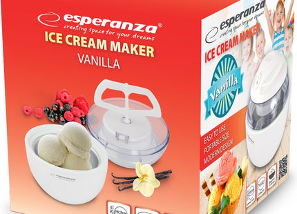 Esperanza - Ijsmachine - Klaartijd 15 - 30 Minuten - Capaciteit 0,6 L - Witte Kleur - MBDeals.nl