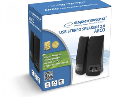 Esperanza - Luidspreker - Bedraad - Frequentiebereik 60 - 20000 Hz - Werkt op USB - MBDeals.nl