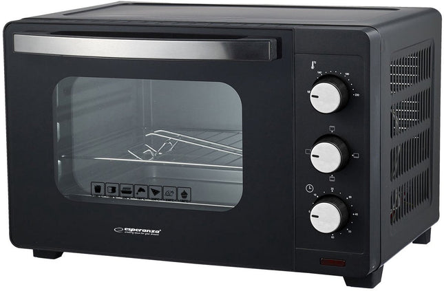 Esperanza Mini Oven - 20 Liter Capaciteit - 100 - 230°C Temperatuurbereik - 3 Kookstanden - Inclusief Pizzaplaat & Grillrooster - MBDeals.nl