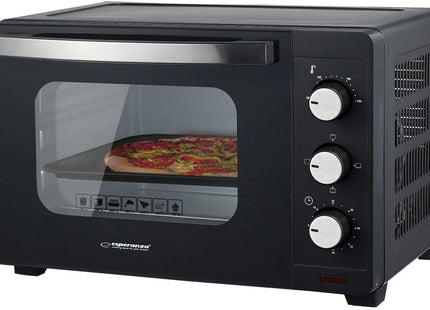 Esperanza Mini Oven - 20 Liter Capaciteit - 100 - 230°C Temperatuurbereik - 3 Kookstanden - Inclusief Pizzaplaat & Grillrooster - MBDeals.nl