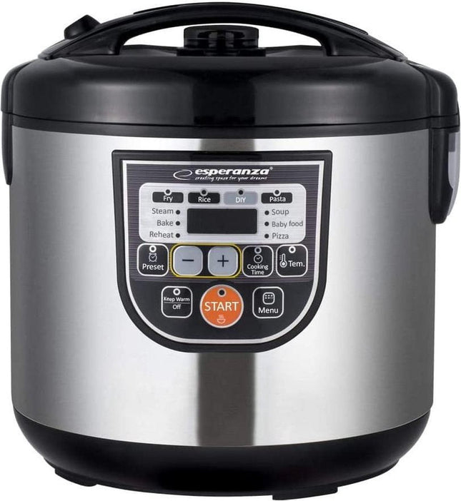 Esperanza - Multicooker - Met Timer - RVS - LCD Display - MBDeals.nl