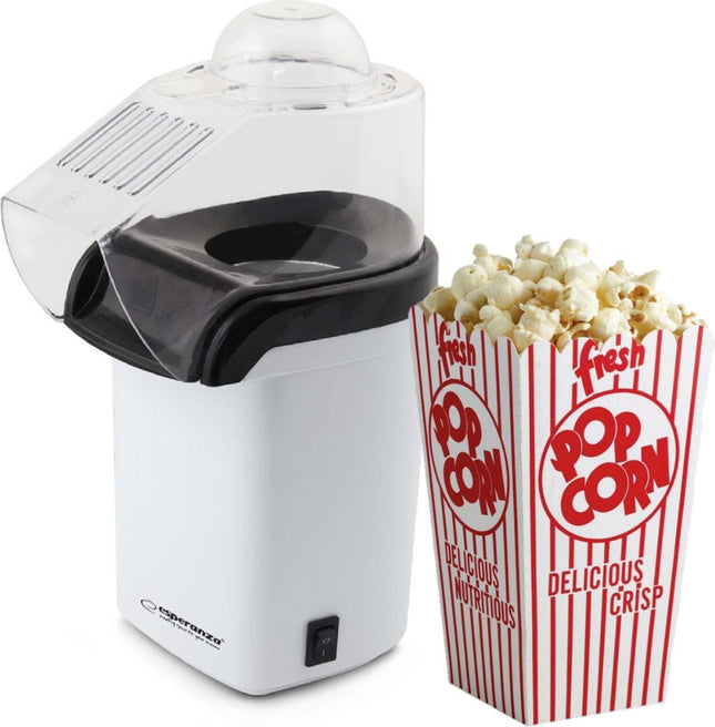 Esperanza - Popcornmaker - Hetelucht zonder Olie - Klaar Binnen 2 Minuten - Inhoud 0.27L - MBDeals.nl