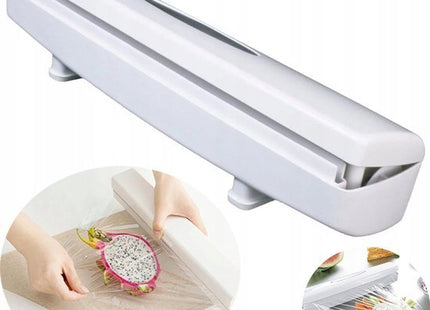 Foliedispenser met snijder voor huishoud- en aluminiumfolie