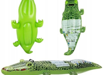 Gerimport - Opblaasdier Krokodil - PVC - 162 X 68 X 25 Cm - Geschikt Vanaf 8 Jaar - MBDeals.nl