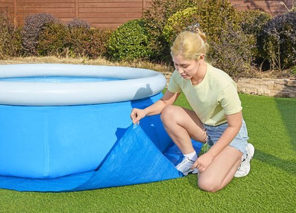 Grondzeil zwembad 274 x 274 cm blauw voor zwembaden tot 244 cm - foto 8