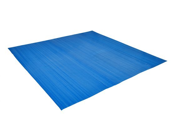 Grondzeil zwembad 274 x 274 cm blauw voor zwembaden tot 244 cm