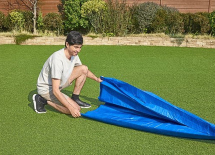 Grondzeil zwembad 274 x 274 cm blauw voor zwembaden tot 244 cm - foto 7