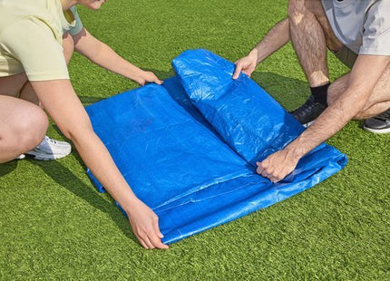 Grondzeil zwembad 274 x 274 cm blauw voor zwembaden tot 244 cm - foto 3