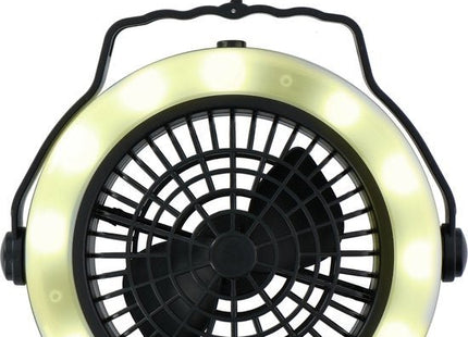 Grundig - Camping Lamp/Ventilator - 360° draaibaar - Warm/wit licht - 30 uur batterij - MBDeals.nl