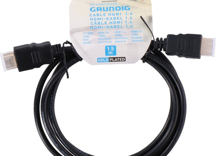 Grundig - HDMI Kabel - 1.5 Meter - 4K Resolutie - HDMI 1.4 - MBDeals.nl