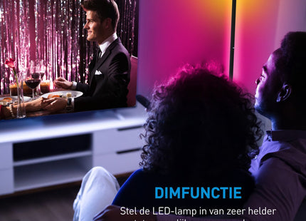 Grundig - LED Staande Lamp - RGB en Wit Licht - 360 Lumen - Inclusief Afstandsbediening - MBDeals.nl