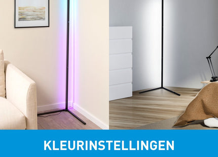 Grundig - LED Staande Lamp - RGB en Wit Licht - 360 Lumen - Inclusief Afstandsbediening - MBDeals.nl