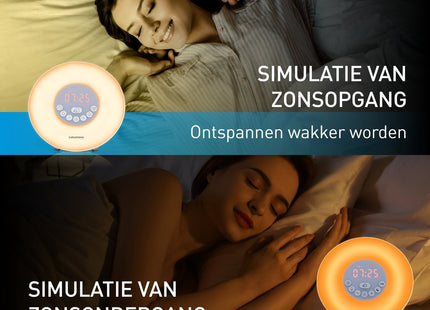 Grundig - Wake Up Lamp - Bluetooth - Micro SD en USB Ondersteuning - Ingebouwde Microfoon - MBDeals.nl