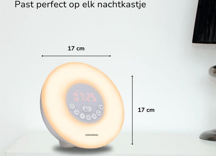 Grundig - Wake Up Lamp - Bluetooth - Micro SD en USB Ondersteuning - Ingebouwde Microfoon - MBDeals.nl