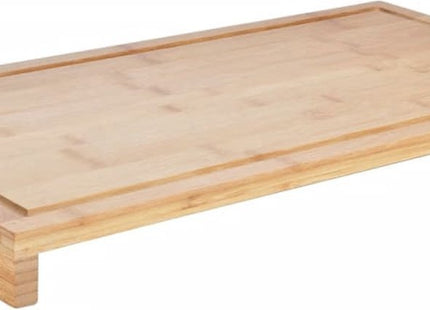 Haushalt - Bamboe Snijplank - 2 - in - 1 - Afmetingen 54x28x4,5 Cm - Ingebouwde Groeven - MBDeals.nl