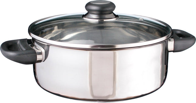 Haushalt - Kookpan - RVS - Ø 24cm - Capaciteit 4 Ltr. - MBDeals.nl