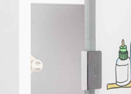 Haushalt medicijnkast met slot en matglazen deur, wit, 30 x 15 x 50 cm - foto 4