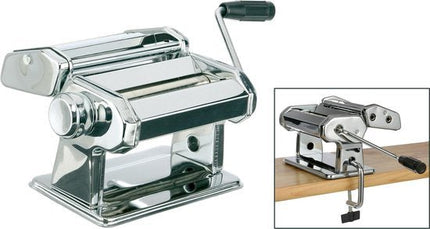 Haushalt pastamachine van rvs met tafelklem, roller 15 cm breed - foto 5