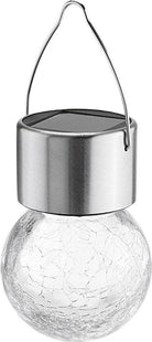 Haushalt solar hanglampen met crackle glas en led, set van 5