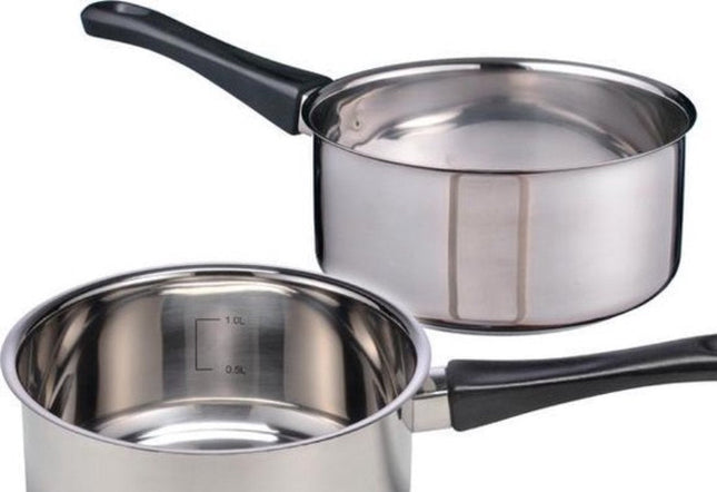 Haushalt - Steelpan - 16 X 7.5 Cm - RVS - Vaatwasmachine Bestendig - MBDeals.nl