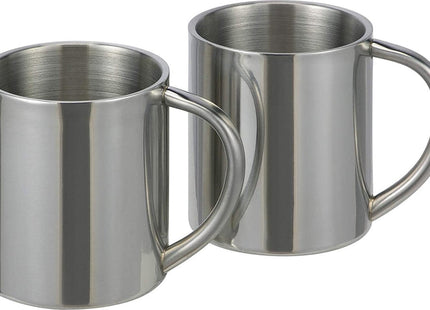 Haushalt - Thermobekers - RVS - 2 Stuks - Vaatwasmachine Bestendig - MBDeals.nl
