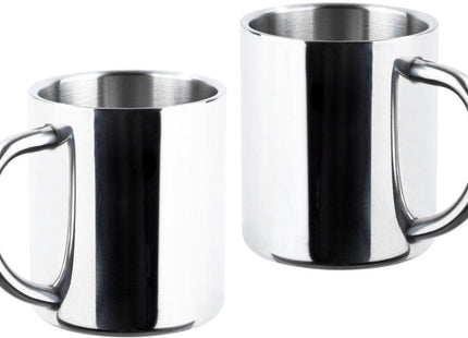 Haushalt - Thermobekers - RVS - 2 Stuks - Vaatwasmachine Bestendig - MBDeals.nl