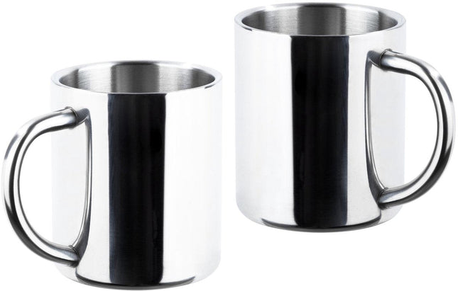 Haushalt - Thermobekers - RVS - 2 Stuks - Vaatwasmachine Bestendig - MBDeals.nl
