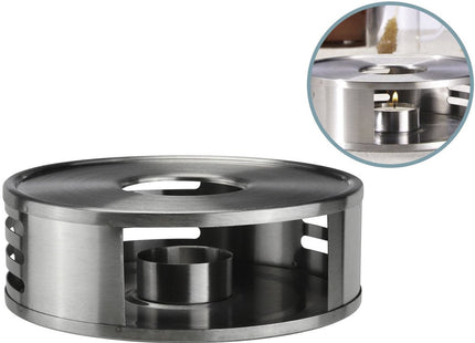 Haushalt - Warmhoudplaatje - RVS - Afmetingen 15,5 X 5 Cm - Compact Design - MBDeals.nl