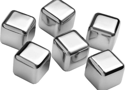 Haushalt - Whiskey Ijsblokjes - RVS - 2,7 X 2,7 X 2,7 Cm - 8 Stuks - MBDeals.nl
