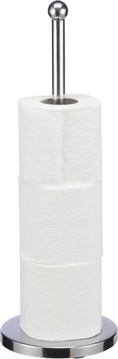 Hi - Toiletrolhouder - RVS - Voor 3 Reserverollen - Hoogte 42 Cm - MBDeals.nl