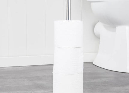 Hi - Toiletrolhouder - RVS - Voor 3 Reserverollen - Hoogte 42 Cm - MBDeals.nl