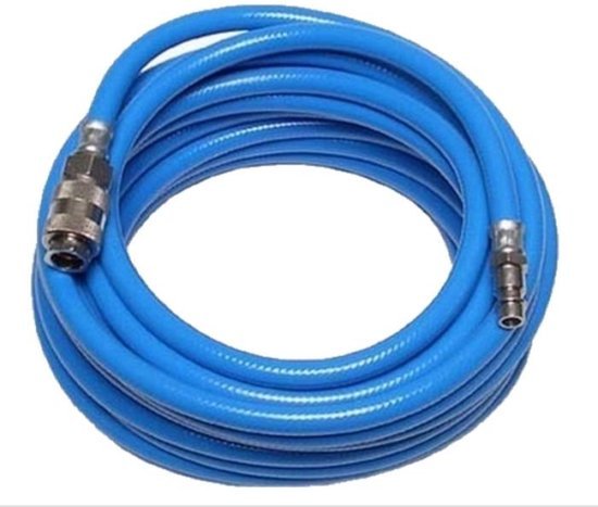 Hofftech - Compressor Slang - 10 Meter - 20 Bar - Blauw - MBDeals.nl