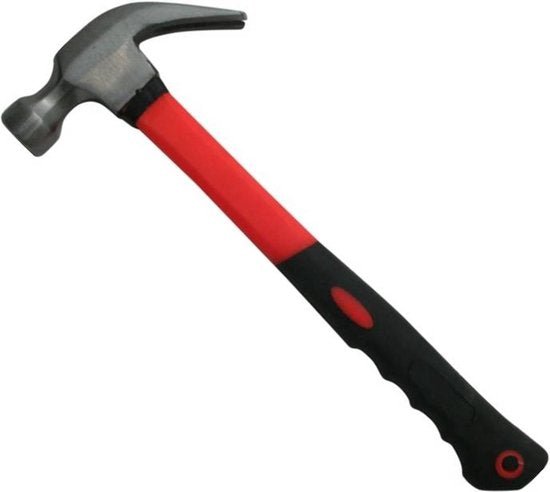 Hofftech klauwhamer 450 gram met fiber steel en antislip handgreep - MBDeals.nl