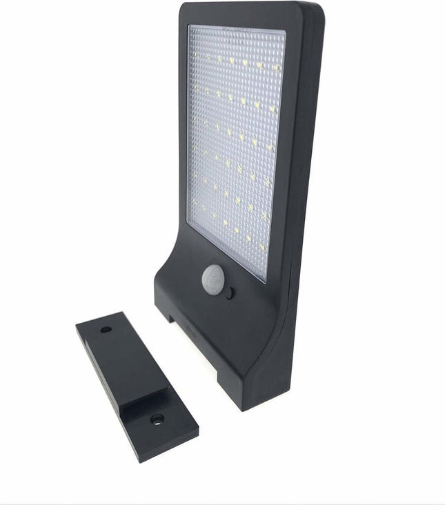 Hofftech solarlamp zwart met 42 heldere led's, IP44 waterbestendig