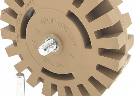 Hofftech - Stickerverwijderaar - Folieverwijderaar - Maximaal 4000 TPM - Veilig voor Ondergrond - Geschikt voor Boormachine - MBDeals.nl