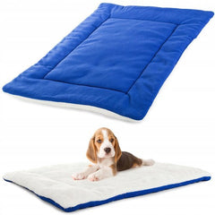 Hondenbed van zacht polyester, maat M 50 x 35 x 2 cm, bruin en wasbaar - MBDeals.nl