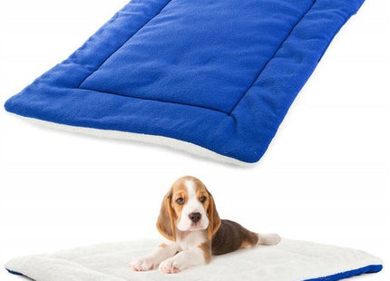 Hondenbed van zacht polyester, maat M 50 x 35 x 2 cm, bruin en wasbaar - MBDeals.nl
