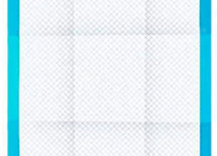 Hondentoilet training pads voor honden, 45 x 33 cm, blauw, 100 stuks - MBDeals.nl