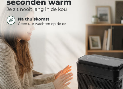 STEGGER roterende ventilatorkachel 1500 W met instelbare temperatuur - foto 2