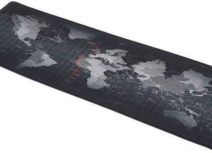 ISO Trade - Muismat - Antislip - Vloeistofafstotend - XXL Formaat 88 X 30cm - Wereldkaart Design - MBDeals.nl